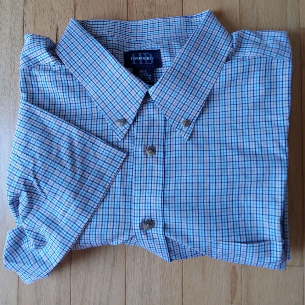 Men's Harbor Bay 3XL Short Sleeve Shirt - Big & Tall